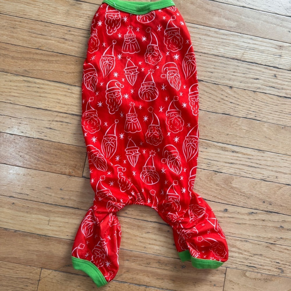 Target Santa Claus Dog Pajamas Red Green Christmas Pet PJS Medium